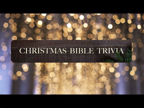 Christmas Bible Trivia Countdown James Grocho Worshiphouse Media