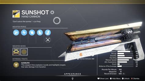 How To Get The Sunshot Exotic Catalyst In Destiny Ginx Tv