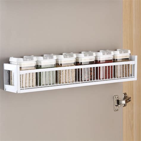 Spice Rack Wall Or Door Mount WHITE 9630 Organise At The Storage Shop