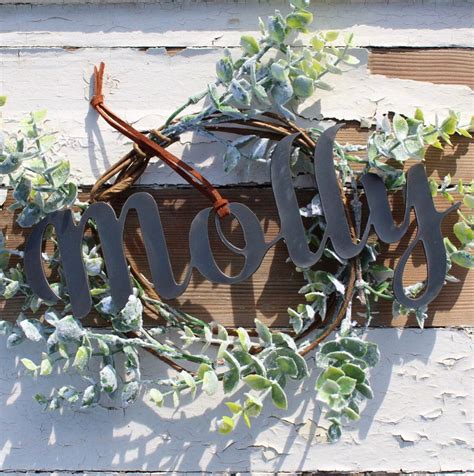 Personalized Metal Name Ornaments - Etsy