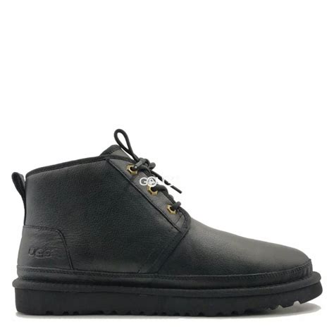 Мужские кожаные ботинки Ugg Mens Neumel Leather Black купить угги