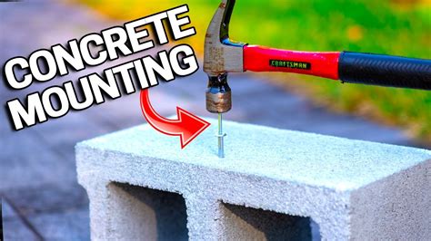 How To Fasten To Concrete EASY WAY Walls Floors Block YouTube