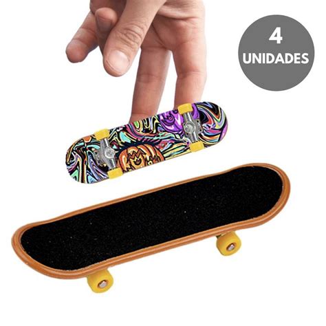 Fingerboard Skate De Dedo Profissional Rolamento Fingerboard Em