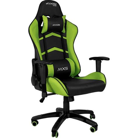 Cadeira Gamer Mymax Mx5 Até 150Kg Verde KaBuM