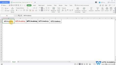 How Can We Change The Font In A Cell WPS Academy Free Office Courses