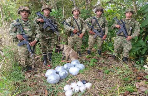 Ejército Nacional Ubicó Un Depósito Ilegal Con 16 Artefactos Explosivos En Zona Rural De Briceño