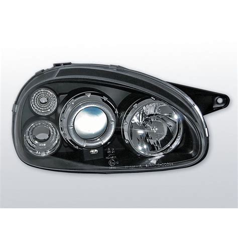 Phares Avant Angel Eyes Opel Corsa B 02 93 10 00 Noir