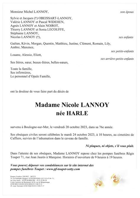 Madame Nicole Lannoy Pompes Fun Bres Toupet Sotty