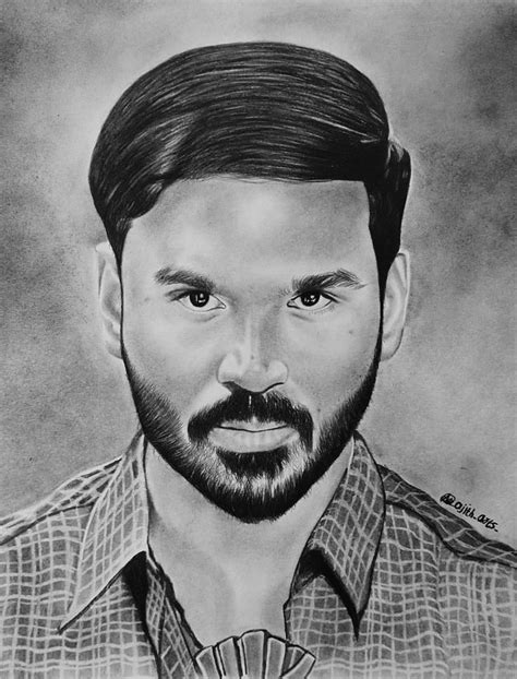 Dhanush Pencil drawing | Pencil drawings, Drawings, Male sketch