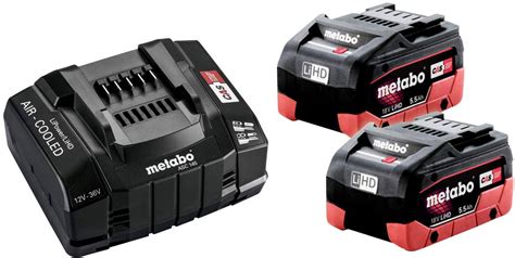 Metabo Basic Set 2 X LiHD 8 0 Ah 685131000 Tool Battery And Charger 18