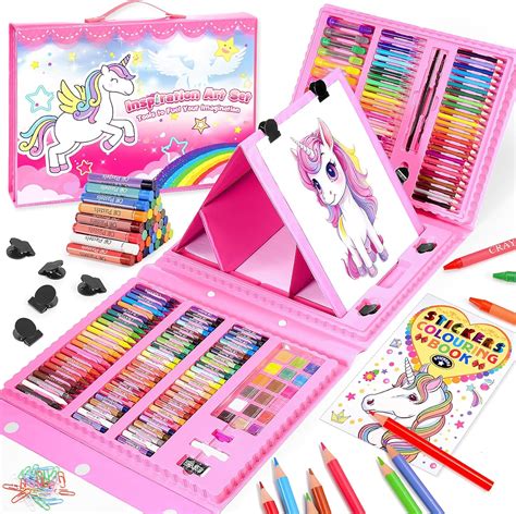 HappyGoLucky Regalo Bambina 3 4 5 6 7 8 9 10 Anni Valigetta Colori Per