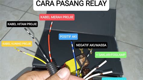 Cara Pasang Relay Mini Projie Mode Youtube