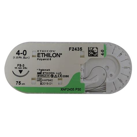 FILS SUTURES ETHILON NOIR 36