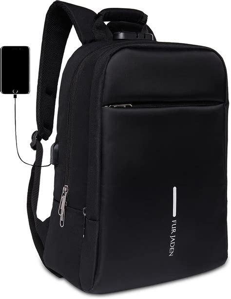 Fur Jaden Anti Theft Number Lock Backpack Bag With 156 Inch Laptop