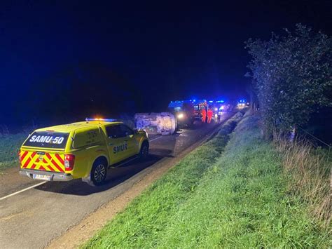 Manche Cinq jeunes blessés dans un accident ce samedi matin