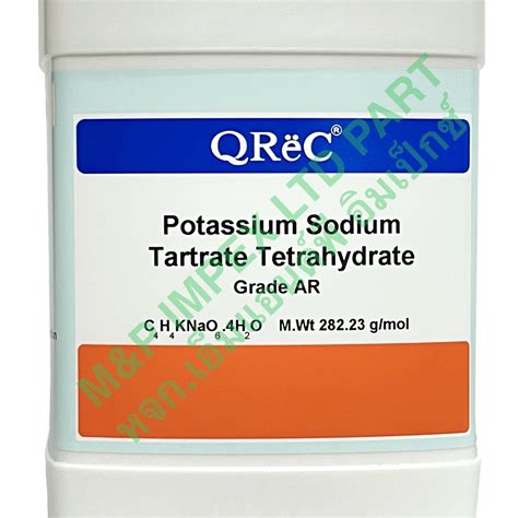 Q R C Potassium Sodium Tartrate Tetrahydrate Ar