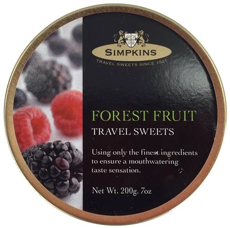 Simpkins Travel Sweet Mixed Fruit Drops One 200g Tin