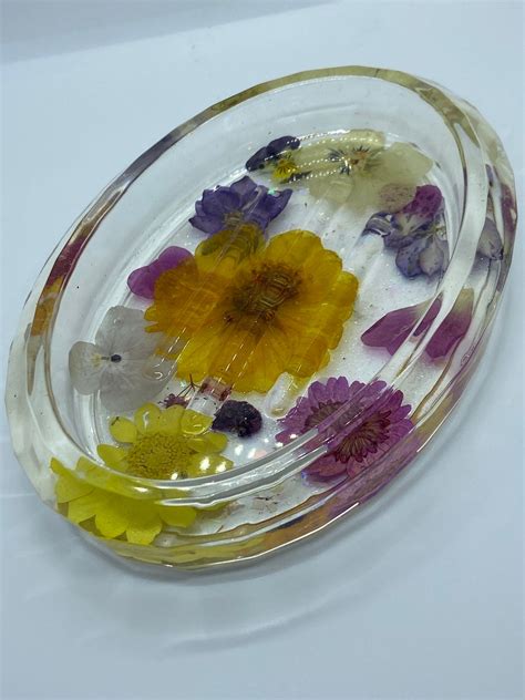 Handmade Flower Soap Dish Flower Dish Floral Soap Dish Etsy