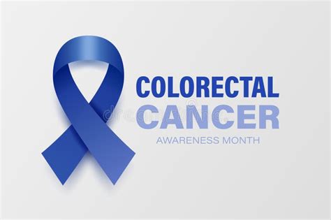 Colorectal Cancer Banner Card Placard With Vector D Realistic Dark