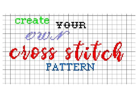 Create Your Own Custom Cross Stitch Pattern Maker Incl Fonts Letters