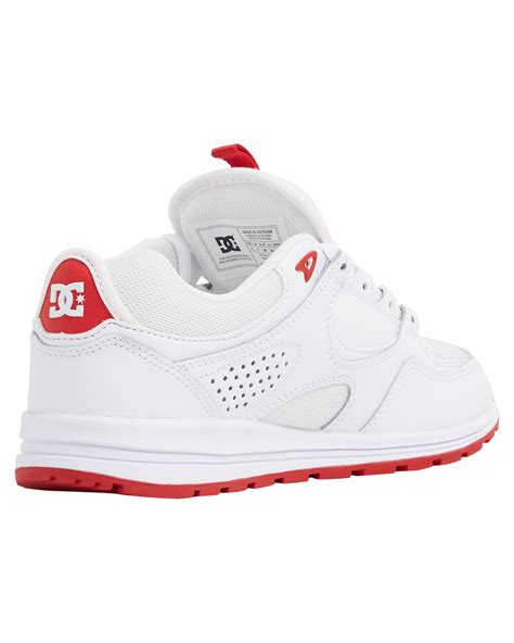 Dc Shoes Womens Kalis Lite Shoe White Red Surfstitch