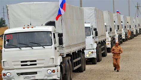 Second Russian Aid Convoy Arrives In Ukrainian City Of Luhansk