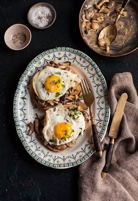 An Easy Breakfast Upgrade Miso Mushrooms With Eggs On Toast With