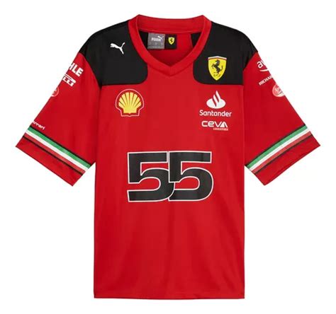 Camiseta Fútbol Scuderia Ferrari Carlos Sainz F1 2023 Meses sin intereses