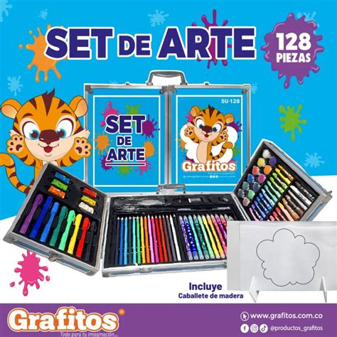 Set Arte Metalico 128 Piezas Grafitos