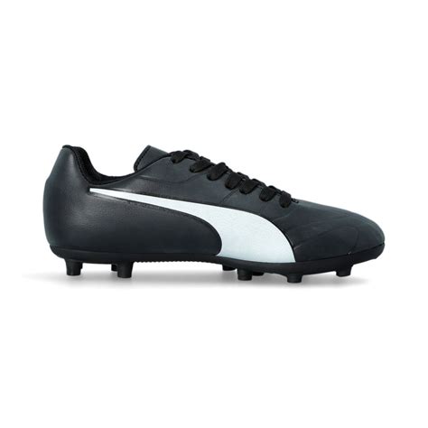 Puma Junior Invade Firm Ground DP Football Boots - Black/White | Shop ...