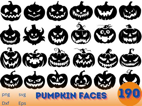 Pumpkin Face Svg Jack O Lantern Dxf Halloween Pumpkins Faces Png Pumpkin Faces Clipart Eps