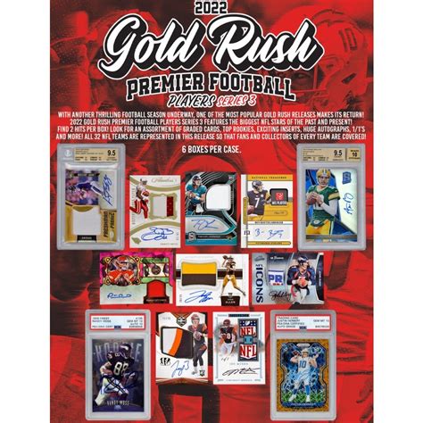 2022 Gold Rush Premier Football Players Series 3 Box Steel City