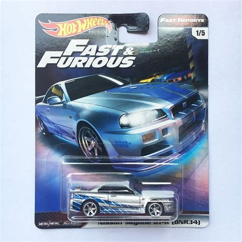 Машинка Hot wheels 1 64 Форсаж Nissan Skgline GT R BNR34 Collector Edition Metal Diecast Model
