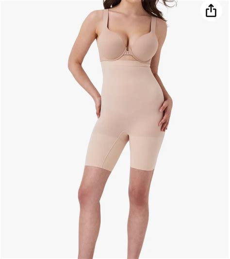 SPANX SEAMLESS HIGHER Power Shaper Short Size 1X Soft Nude Color 16