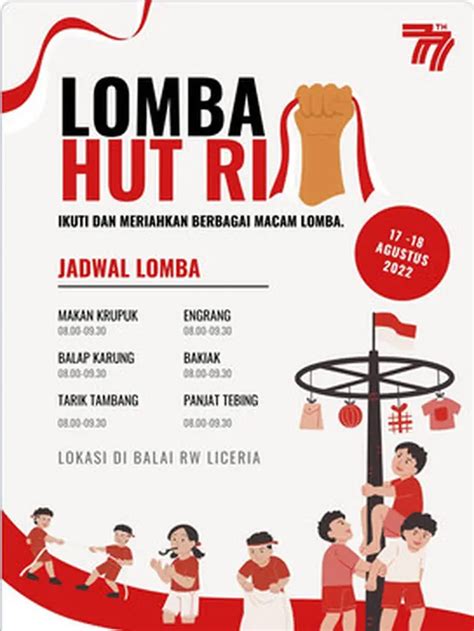 Contoh Brosur Lomba Agustus Unik Dan Baru Begini Cara Membuat