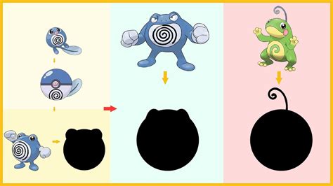 Pokemon With Their Pokeball Poliwag Poliwhirl Poliwrath