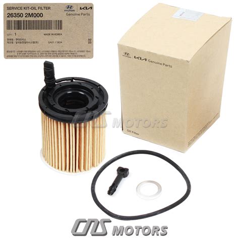 Genuine Engine Oil Filter Kit For 2020 2022 Kia K5 Rio Sorento