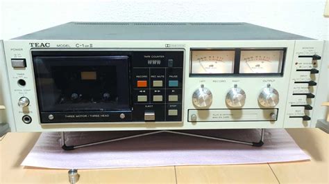 倉庫整理 ジャンク Teac 最高級ステレオカセットデッキ C 1 MkⅡ Bias Eq カード Cx 8 付き Stereo Cassette Deck C1 Mk2 一般 ｜売買された