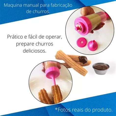 Maquina Manual De Fazer Churros Fácil Caseiro Simples Rápido à venda em