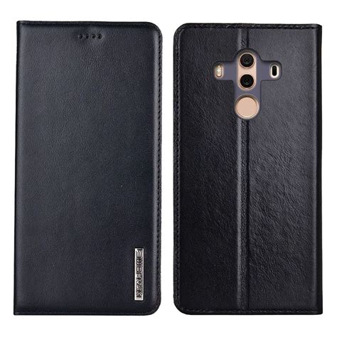 For Huawei Mate Case Flip Genuine Leather Soft Silicon Back Cover