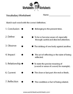 5th Grade Vocabulary Worksheets - Worksheets Library