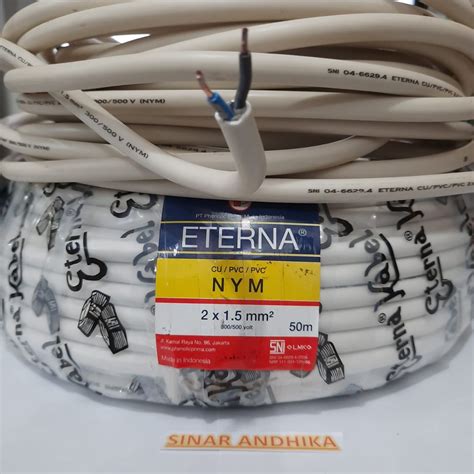 Jual KABEL ETERNA NYM 2 X 1 5 MM PERMETER KAWAT TEMBAGA ISI 2 Indonesia