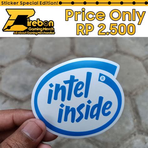 jual sticker stiker intel  shopee indonesia