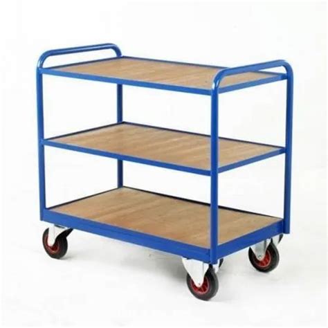 Blue Mild Steel MS Multi Shelf Trolley At Rs 5800 Piece In Vadodara