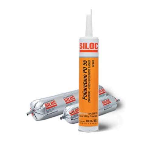 Sellador P Parabrisas Siloc Pu55 Poliuretano 310ml Negro