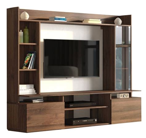 Sheesham Wood Wall Mounted Wooden TV Unit, For Home, Laminate Finish at ...