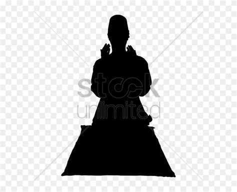 Silhouette Of A Man Praying V矢量图形 - Silhouette, HD Png Download - 600x600 (#4548814) - PinPng