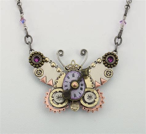 Steampunk Jewelry Steampunk Butterfly Butterfly Necklace