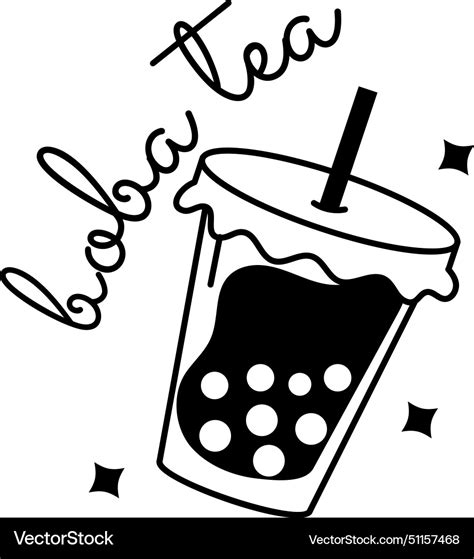 Boba Tea Royalty Free Vector Image Vectorstock