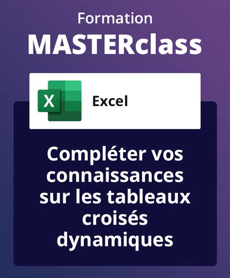 Masterclass Formation Masterclass Excel Avec Formateur Distance